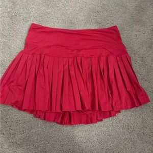 Pink gold hinge pleated skirt!!